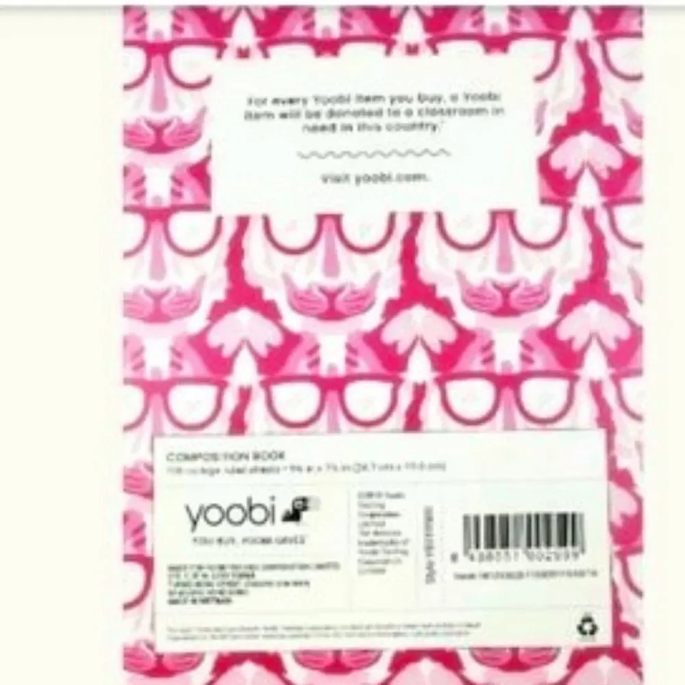4pk Yoobi college ruled composition book